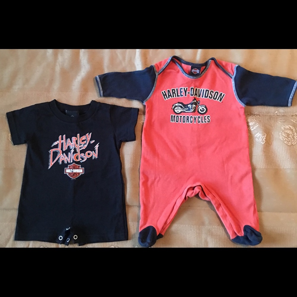 Infant boys  Harley Davidson clothes 6-9 Months